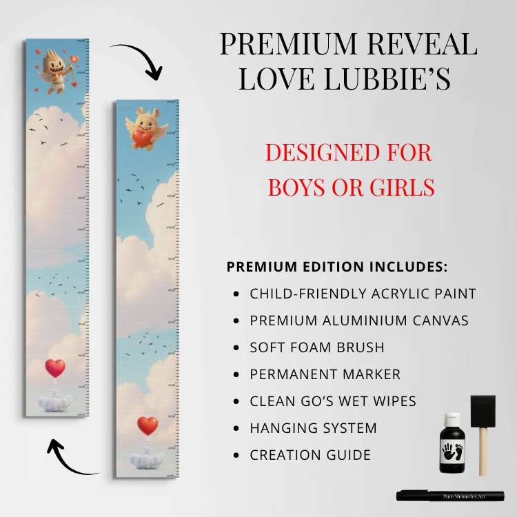 Premium Reveal Love Lubbie’s gender reveal Dibond DIY kit