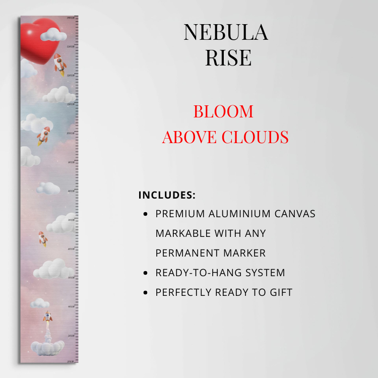 Up We Grow Nebula Rise Dibond milestone wall art