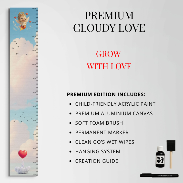 Up We Grow Premium Cloudy Love Dibond DIY wall art kit