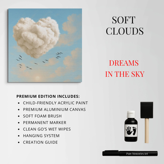 Memory Edition Soft Clouds Dibond keepsake wall art