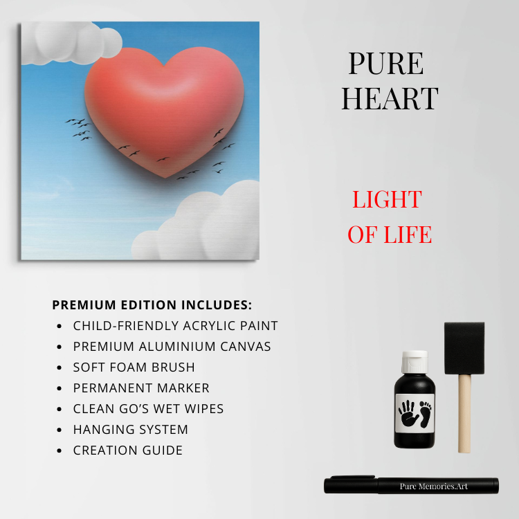 Memory Edition Pure Heart Dibond keepsake wall art