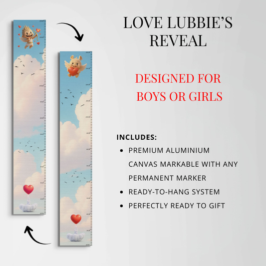 Love Lubbie’s Reveal gender reveal proof Dibond wall art